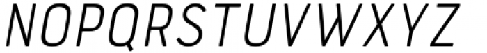 Bourton Text Light Narrow Italic Font UPPERCASE