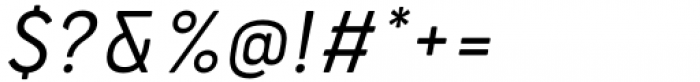 Bourton Text Regular Narrow Italic Font OTHER CHARS