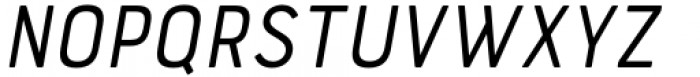 Bourton Text Regular Narrow Italic Font UPPERCASE