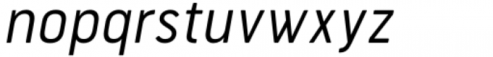 Bourton Text Regular Narrow Italic Font LOWERCASE