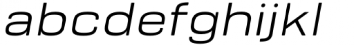 Bourton Text Regular Wide Italic Font LOWERCASE