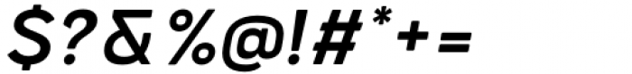 Bourton Text Semi Bold Italic Font OTHER CHARS