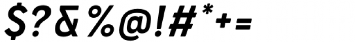 Bourton Text Semi Bold Narrow Italic Font OTHER CHARS