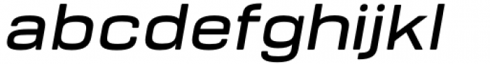 Bourton Text Semi Bold Wide Italic Font LOWERCASE