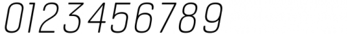 Bourton Text Thin Narrow Italic Font OTHER CHARS