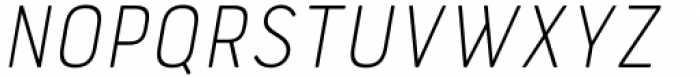 Bourton Text Thin Narrow Italic Font UPPERCASE