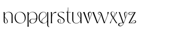 Bouselle Thin Font LOWERCASE