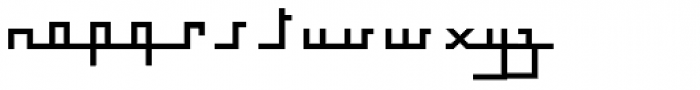 Bousni Carre Medium Font LOWERCASE
