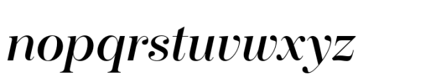Boutique Serif L Italic Font LOWERCASE