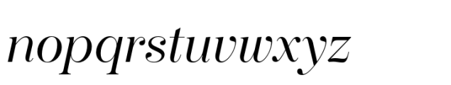 Boutique Serif L Light Italic Font LOWERCASE