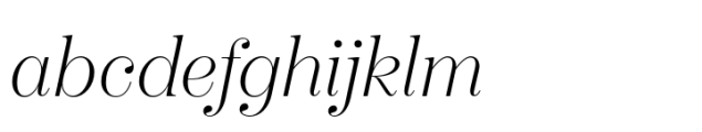Boutique Serif L Thin Italic Font LOWERCASE