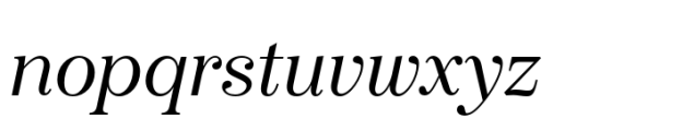 Boutique Serif M Light Italic Font LOWERCASE