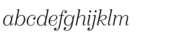 Boutique Serif M Thin Italic Font LOWERCASE