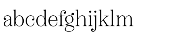 Boutique Serif M Thin Font LOWERCASE