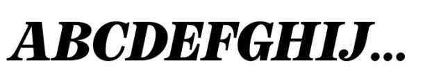 Boutique Serif S Extra Bold Italic Font UPPERCASE