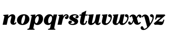 Boutique Serif S Extra Bold Italic Font LOWERCASE