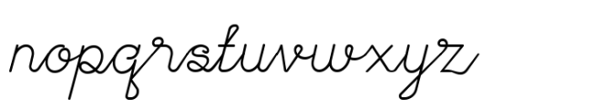 Bouvardia Light Font LOWERCASE