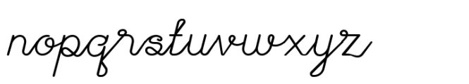 Bouvardia Regular Font LOWERCASE