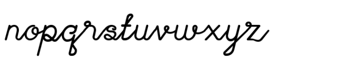 Bouvardia Semi Bold Font LOWERCASE