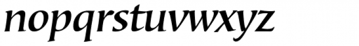 Bouwsma Text Medium Italic Font LOWERCASE