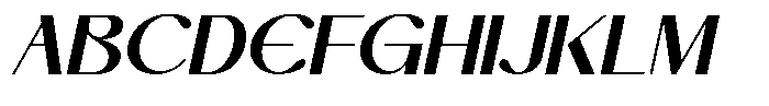 Bovacy Italic Font UPPERCASE