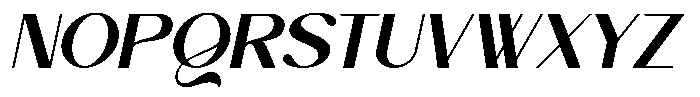 Bovacy Italic Font UPPERCASE
