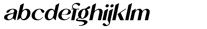 Bovacy Italic FONT