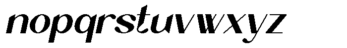 Bovacy Italic Font LOWERCASE
