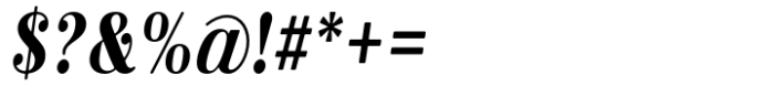 Bowdon Narrow Oblique Font OTHER CHARS
