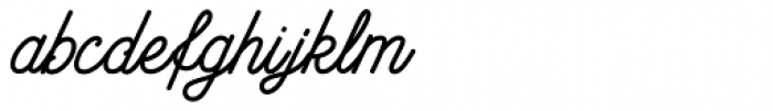 Bowline Script Font LOWERCASE