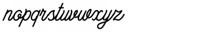 Bowline Script Font LOWERCASE