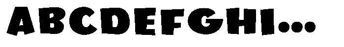 Bowling sans Bowling_sans Regular Font UPPERCASE