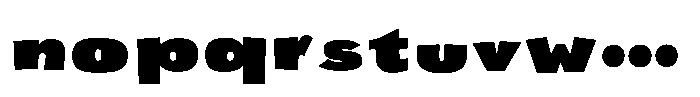 Bowling sans Bowling_sans Regular Font LOWERCASE
