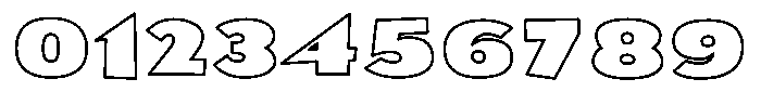 Bowling sans Bowling_sans_Outline Regular Font OTHER CHARS