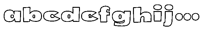 Bowling sans Bowling_sans_Outline Regular FONT