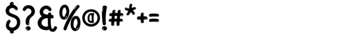 Bowly Bubble Font OTHER CHARS