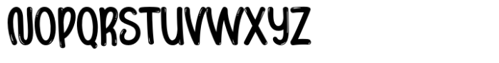 Bowly Bubble Font UPPERCASE