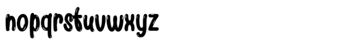 Bowly Bubble Font LOWERCASE