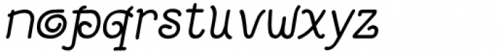 Boyana Italic Font LOWERCASE