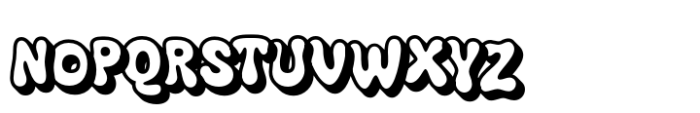 Boyers Extrude Right Font UPPERCASE