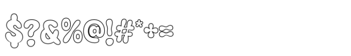 Boyers Outline Font OTHER CHARS