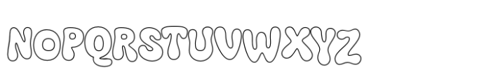 Boyers Outline Font UPPERCASE