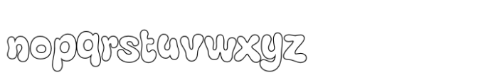 Boyers Outline Font LOWERCASE