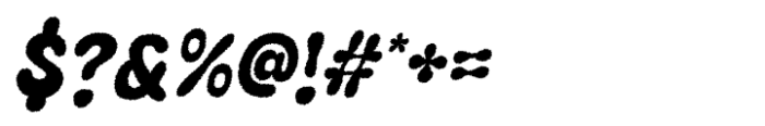 Boyers Rough Italic Font OTHER CHARS