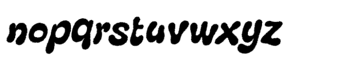 Boyers Rough Italic Font LOWERCASE
