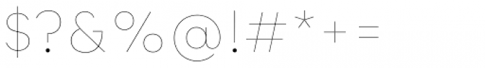 Bozon Hairline Font OTHER CHARS