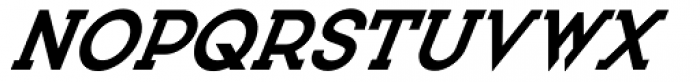 Bozue Black Oblique Font UPPERCASE