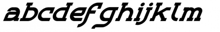 Bozue Black Oblique Font LOWERCASE