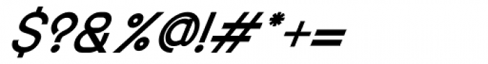 Bozue Bold Oblique Font OTHER CHARS