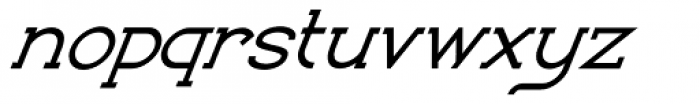 Bozue Medium Oblique Font LOWERCASE